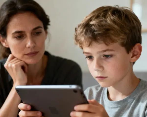 Mama wspiera syna w nauce, dostosowując materiały do jego indywidualnych potrzeb rozwojowych. Przykłady takich potrzeb to np. nauka przez zabawę.
